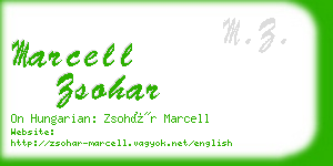 marcell zsohar business card